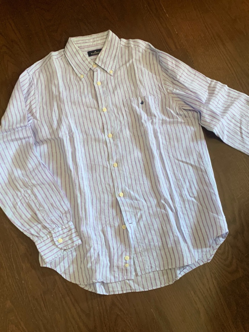 Brooskfield Men's linen long sleeves shirt